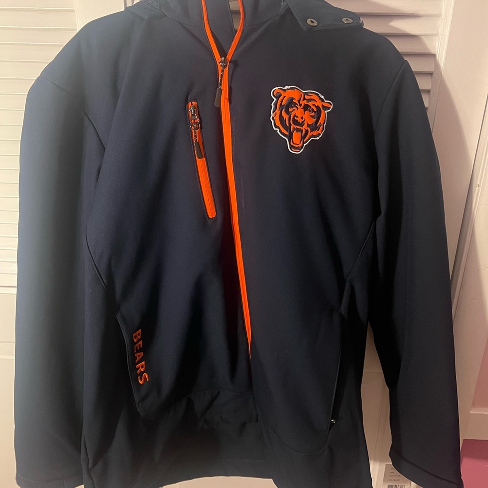 NFL Chicago Bears Navy and Orange Performance Jacket
